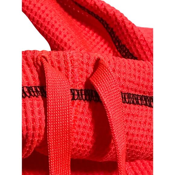 Under Armour Semi Fitted Cold Gear Waffle Knit Cowl Neck Women L Athleisure Neon - Picture 5 of 9